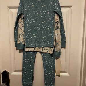 NWT Set of 2 Carter's Teal/Blue and Grey Starry Kids Pajamas